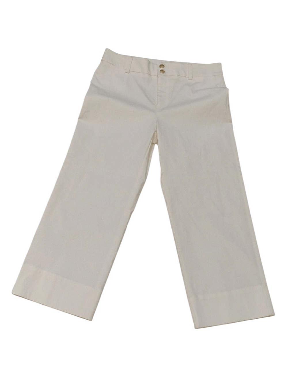 Chico's Wide Leg Off White Wide-Leg Trousers Size 1.5